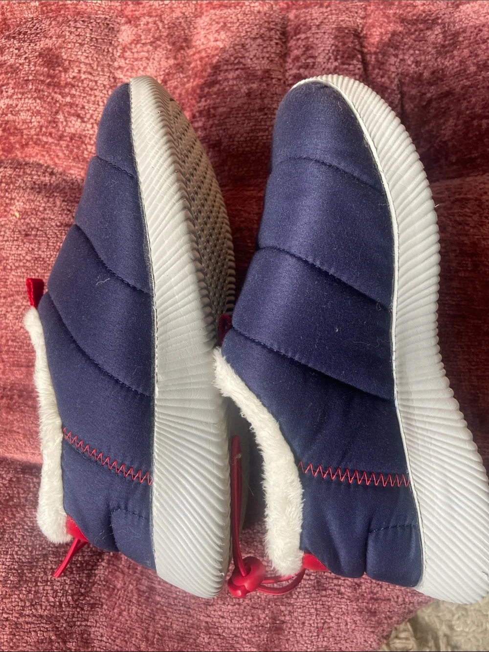 Lands End quilted navy